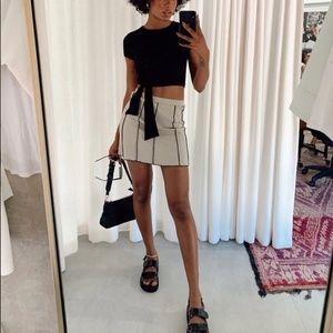 Princess Polly - NELLE MINI SKIRT BEIGE NWT